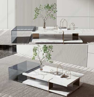 MINOTTI现代茶几3D模型下载